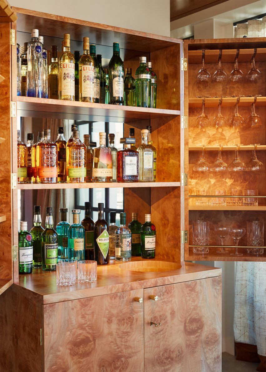 Bar in penthouse