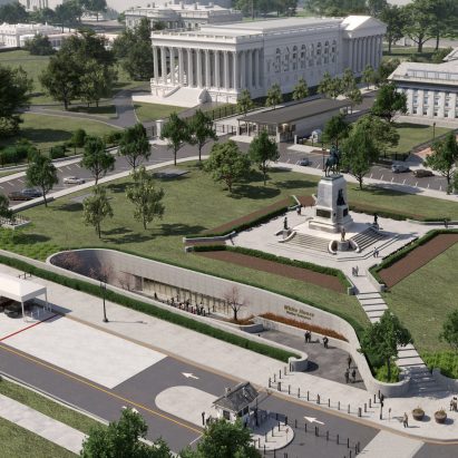 Subterranean White House visitor screening centre